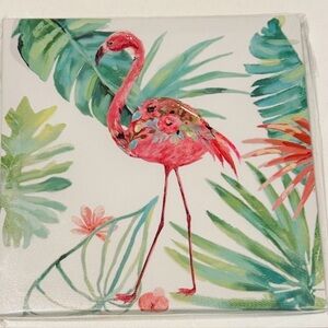Tropical Flamingo Mini Canvas Wall Art